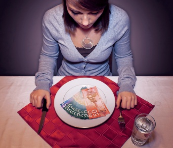 Plate of money by GS