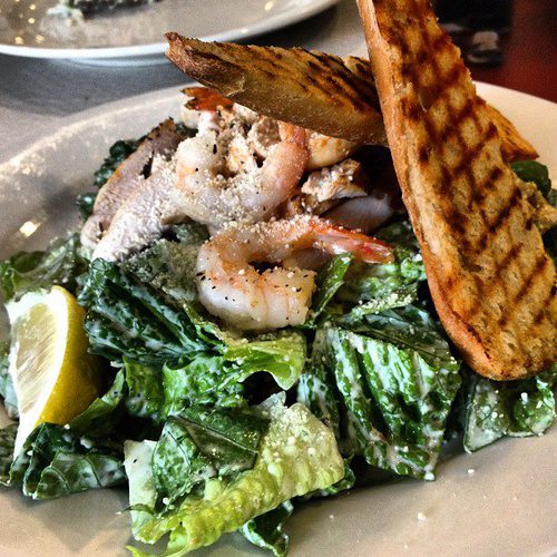 Chicken Prawn Caesar Acme Cafe