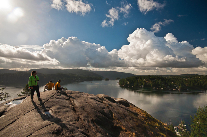 The Baden Powell Trail hiking near Deep Cove