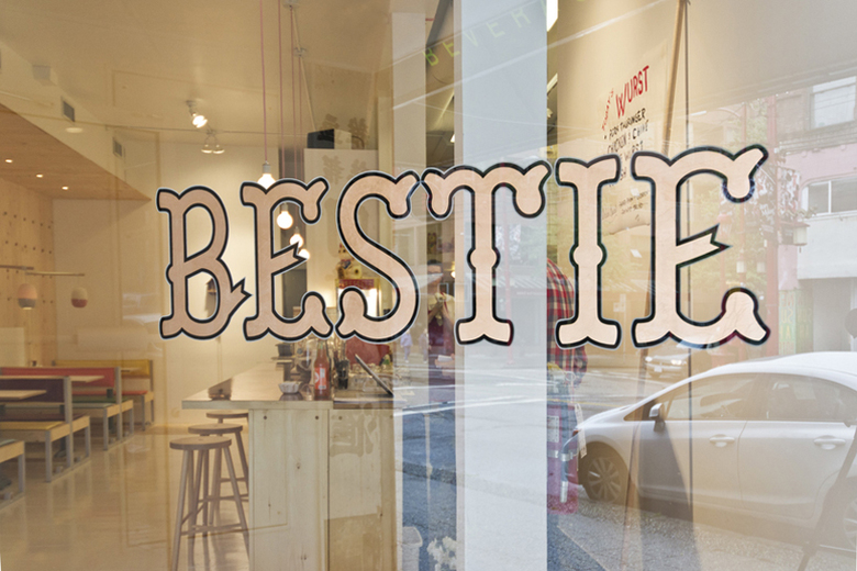 View Through the Storefront Window at Bestie by Scott and Scott Architects