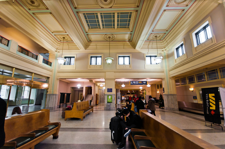 Interior  Central Station in Vancouver