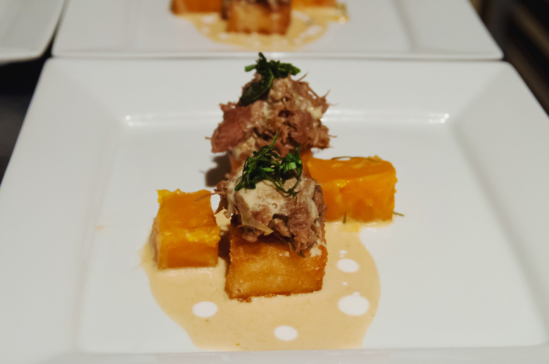 16 NFA Course No2 Green Curry Lamb Shangs With Crispy Sushi Rice