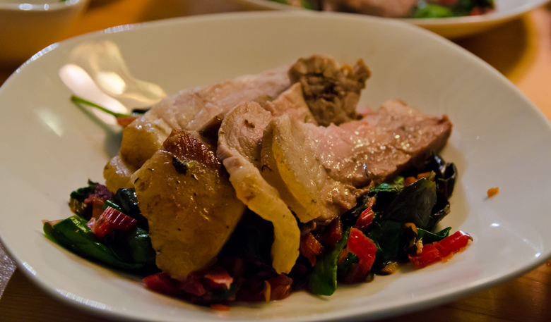 4 Swallow Tail Restaurant Roast pork main course