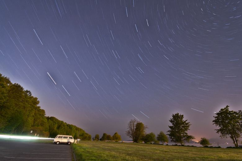 12 Startrails in Spanish Banks Beach