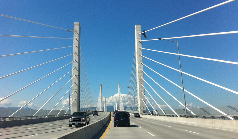 Crossing the Fraser River by Alan Levine